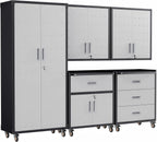 5-piece garage storage cabinets system heavy duty workshop, main product view