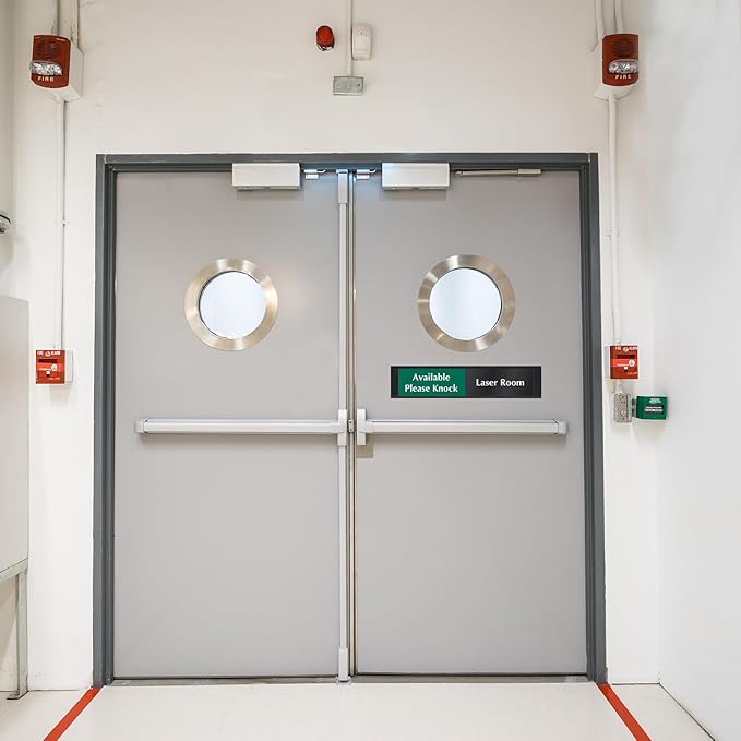 SmartSign Laser Room Available/Do Not Enter Please Knock Slider Sign, 2.25" x - Image 6