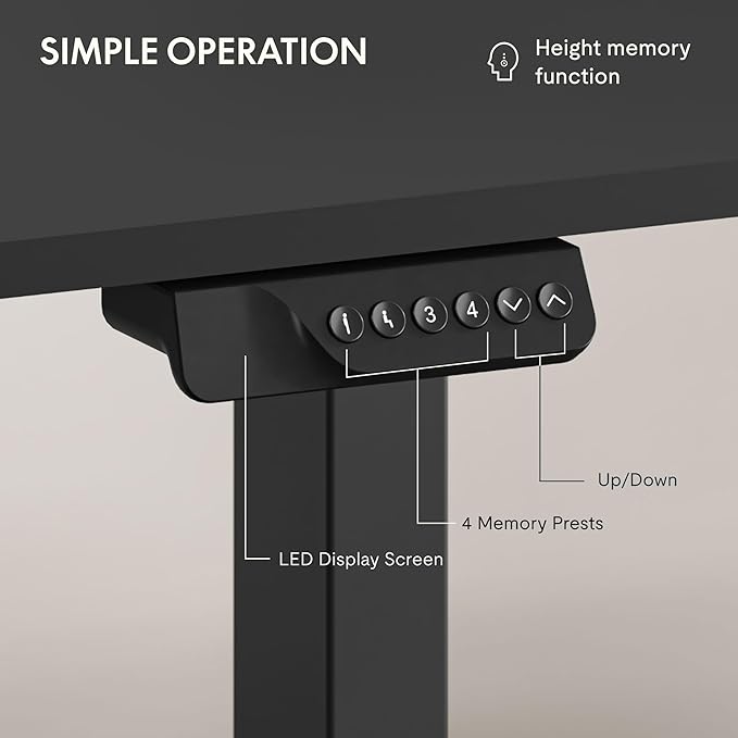 FLEXISPOT 63x28 Inch Large Dual Motor Electric Standing Desk, Home Office Desk - Image 5