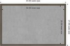 Amanti Art Grey Framed Magnetic Board 21x33 Large Vision Board - Image 4