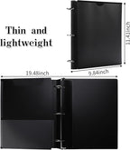 Tashkummy 360° Pivotable 3 Ring Binder, Upgraded Foldable Binders 1 inch 6 Pack - Image 2