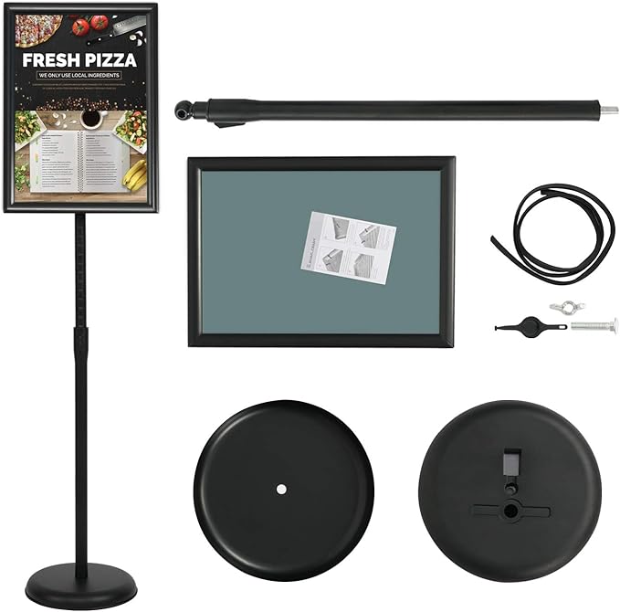 VAIIGO 11 x 17 Inch Adjustable Pedestal Sign Holder Poster Stand, Heavy Duty - Image 6