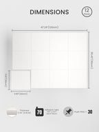 Bumusty Large Cork Board 47"x35" Alternative - Image 2