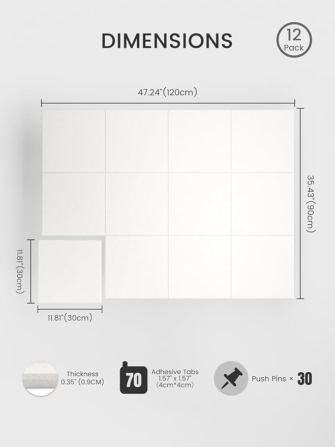 Bumusty Large Cork Board 47"x35" Alternative - Image 2