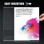 xydstay 12pack 8.5x11 Acrylic, L Shape Clear Plastic, Menu Holder, Unbreakable - Image 8