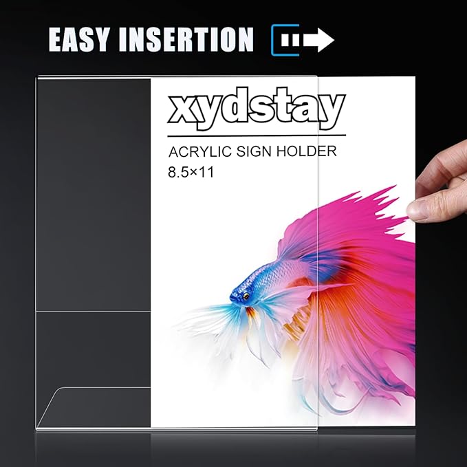 xydstay 3 pack 8.5x11 Acrylic Sign Holder - Image 3