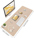 Bloss Extra Large Leather Desk Ma, 47.2" x 16.9" Non-Slip Dressing Table Cover - Image 2