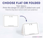 Classic Personalized Two Letter Stationary Monogram Stationary Set - Image 5