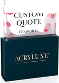 Personalized Gifts, Custom Quote Block Letter Board, Crystal-Clear Acrylic by MySignCenter