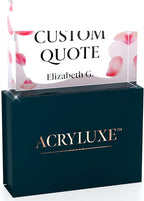 Personalized Gifts, Custom Quote Block Letter Board, Crystal-Clear Acrylic by MySignCenter
