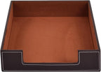 Leather Letter Tray, Office Supplies Desk Organizer - Image 2