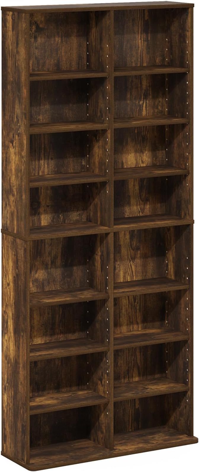 Furinno Jaya DVD Shelf, 16-Shelf Wide CD Rack, Media Shelf - Image 5