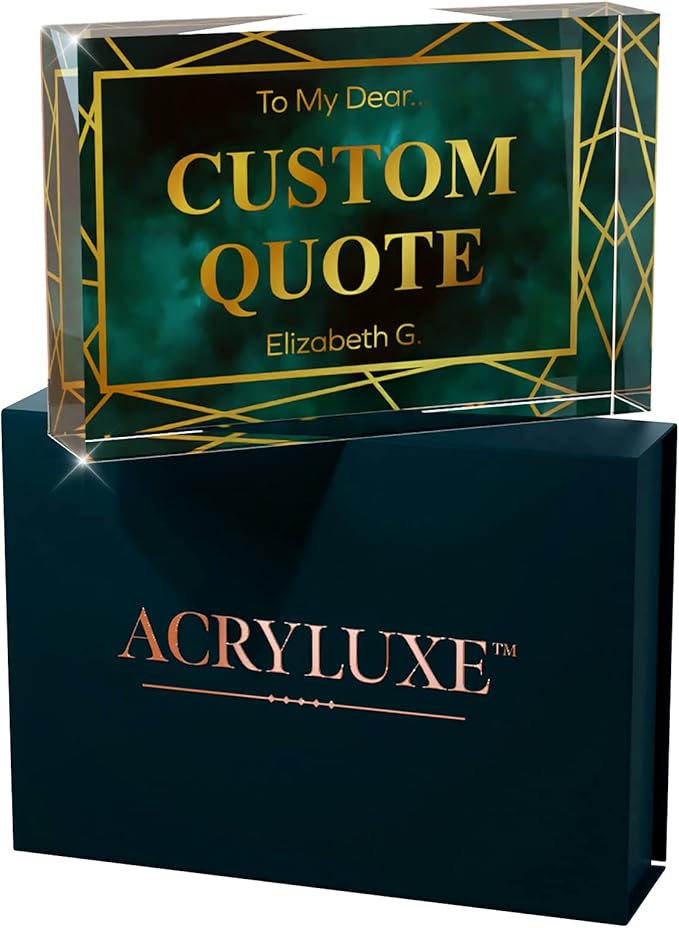 Personalized Gifts, Custom Quote Block Letter Board, Crystal-Clear Acrylic - Image 9