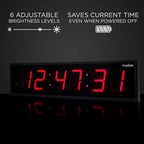Ivation Oversized 24" Large Digital LED Clock | Big Digital Clock - Image 4
