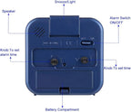 Tinload Small Battery Operated Analog Alarm Clock Silent Non Ticking, Ascending - Image 6