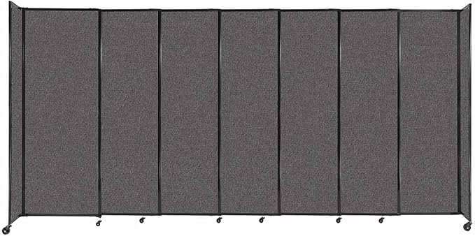 Versare Straightwall Sliding Portable Wall Partition | Freestanding Office by VERSARE