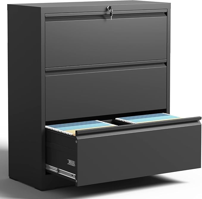 3 Drawer Lateral File Cabinet by YUKIMO