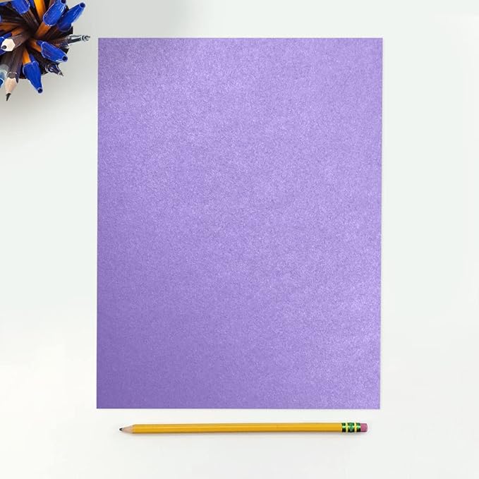 LUXPaper 8.5" x 11" Cardstock | Letter Size | Amethyst Metallic | 105lb. Cover - Image 3
