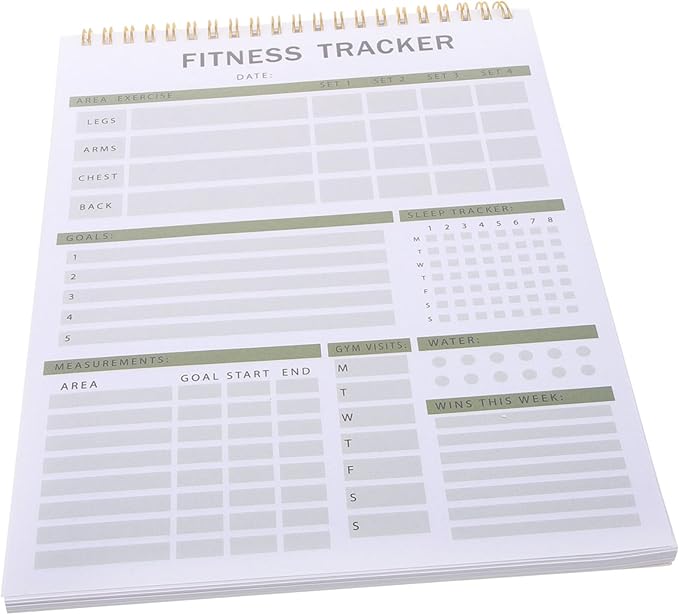 Mipcase Fitness Agenda Notebook Portable Workout Log by Mipcase