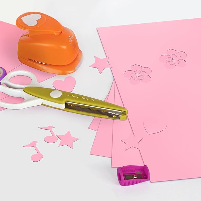 50 Sheets Pink Cardstock 8.5 x 11 Thick Paper, Goefun 80lb Card Stock Printer - Image 5