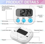 Weewooday 24 Pcs Digital Kitchen Timer Magnetic Timer Bulk On/Off Switch Minute - Image 7