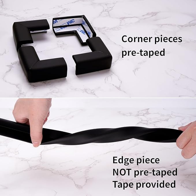 2 Pack Baby Proofing Edge and Corner Guards, Safety Furniture Bumper, Baby - Image 2