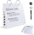 Desktop Glass Dry Erase & Acrylic Aesthetic Desk Calendar Weekly to-do List by TOWON