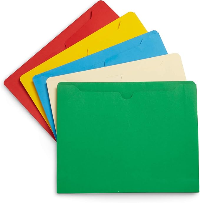 Blue Summit Supplies 1 Inch File Jackets, Expandable Folders, Heavy Duty 1 Inch - Image 7