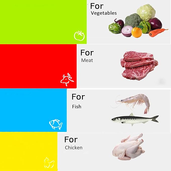 Kimmoker Flexible Cutting Boards Set, Cutting Board Mats - Image 5