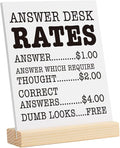 Funny Office Decor Desk Signs, 12 Different Cards Desktop Novelty, Boss Day by AASRR