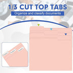 File Folder, HERKKA 30 Pack 1/3 Cut Tab File Folders, File Folders Great - Image 3