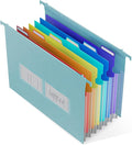 ThinkTex Plastic Expanding Hanging File Folders, 7 Innovative 1.2" Accordion by ThinkTex