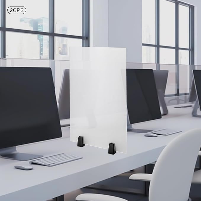 2 Pack Desk Privacy Panels & Dividers, 24 * 18" Frosted Acrylic Desk Partition - Image 6