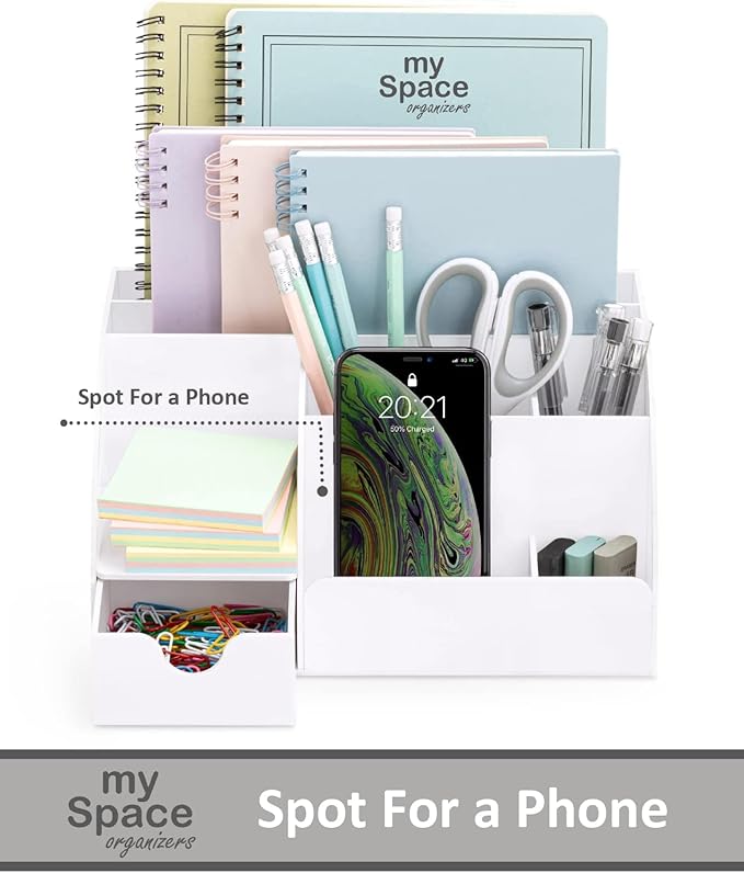 White Desktop Organizer - Image 2