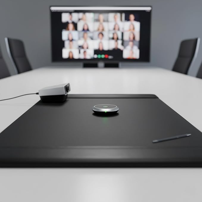 Dacasso Black Leather 38" x 24" Side-Rail Desk Pad - Image 6