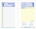 AT-A-GLANCE 2025 Desk Calendar Refill, Daily, 3-1/2" x 6", Standard, Loose-Leaf, QuickNotes (E5175025)