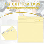 Manila Folders, HERKKA 170 Pack 1/3 Cut Tab File Folders, Manila Folders 8.5 x - Image 3