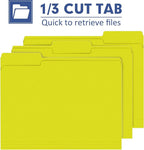 File Folder, PANDRI 120 Pack File Folder, 1/3 Cut Tab, Letter Size, Filing - Image 3