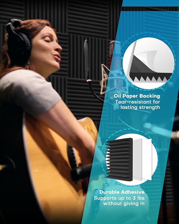 Knightsacoustic 48 Pack Sound Proof Foam Panels - Image 3