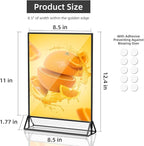 PPH-Sisy Acrylic Sign Holder 8.5X11 Clear Sign Holder, Double Sided Flyer Holder - Image 4