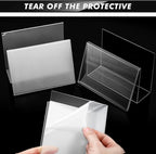 Crtiin 10 Pcs Clear Acrylic Postcard Holder Business Card Holder Greeting Card - Image 4