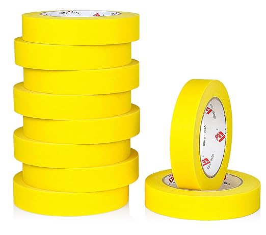 BOMEI PACK Yellow Painters Tape 1 Inch Bulk - Image 8