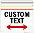 Custom Two Way Arrow Directional Sign by My Sign Center by MySignCenter