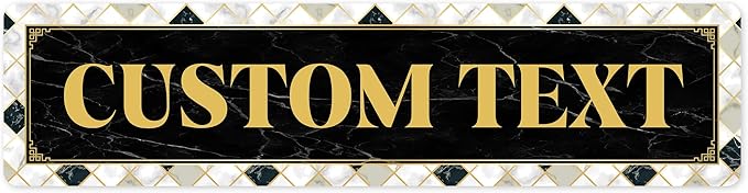 Custom Sign, Custom Street Sign, 11 Font Colors, 13 Font Styles, 4 Hole Options by MySignCenter