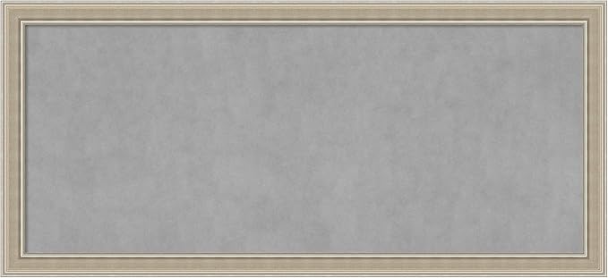 Amanti Art Silver Framed Magnetic Board 24x52 Oversize Vision Board by AmantiArt