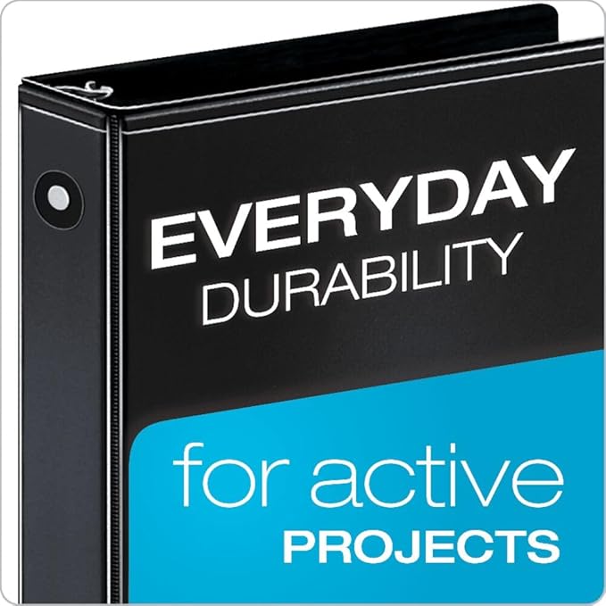 Cardinal Economy 3-Ring Binders, Round Rings, Holds 225 Sheets, Carton of 12 - Image 2