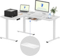 FLEXISPOT L Shaped Standing Desk, 63 x 47 Inch Electric Height Adjustable by FlexiSpot