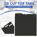 File Folder, HERKKA 30 Pack 1/3 Cut Tab File Folders, File Folders Great - Image 3
