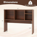 Tangkula Desktop Bookshelf, Countertop Storage Hutch - Image 3