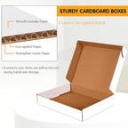 JOWLOT 13x10x2 inch Small Shipping Boxes Set of 25 - Image 2